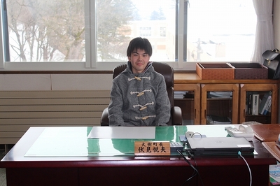 平成27年3月に訪れてくれた札幌市の齋藤大樹さんの写真