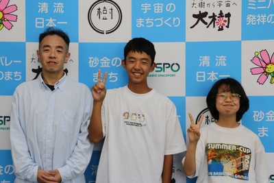 夏休みを利用して、ご家族で北海道旅行に来た藤山大樹さんの写真