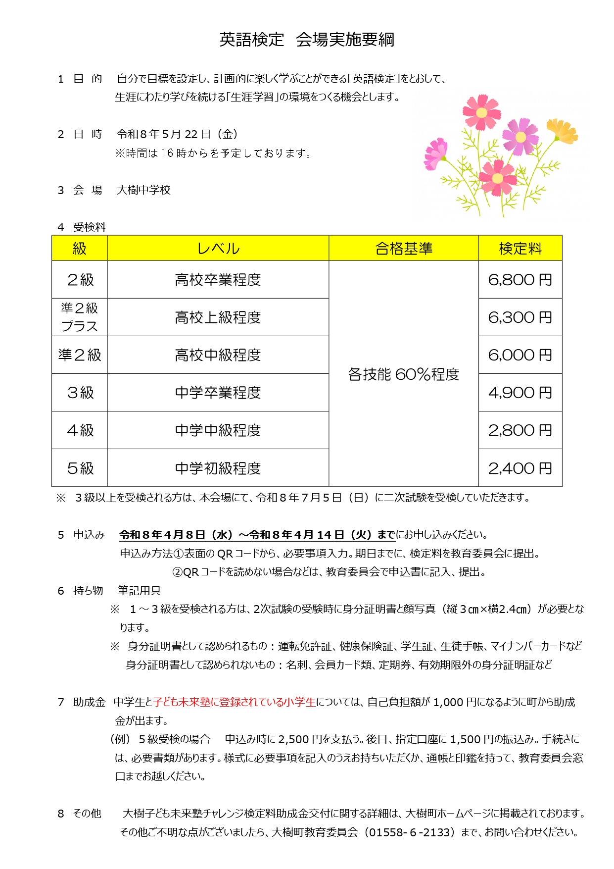 英語検定実施要綱